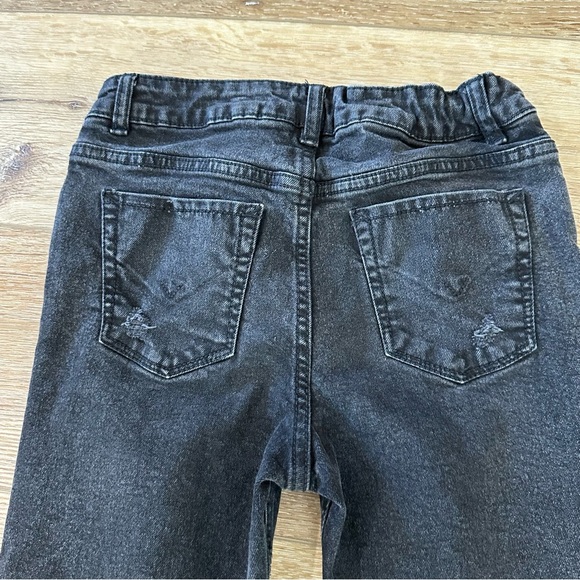 Hudson Kids Dark Wash Distressed High Rise Straight Leg Denim Jeans Sz 12 GUC - Picture 10 of 11